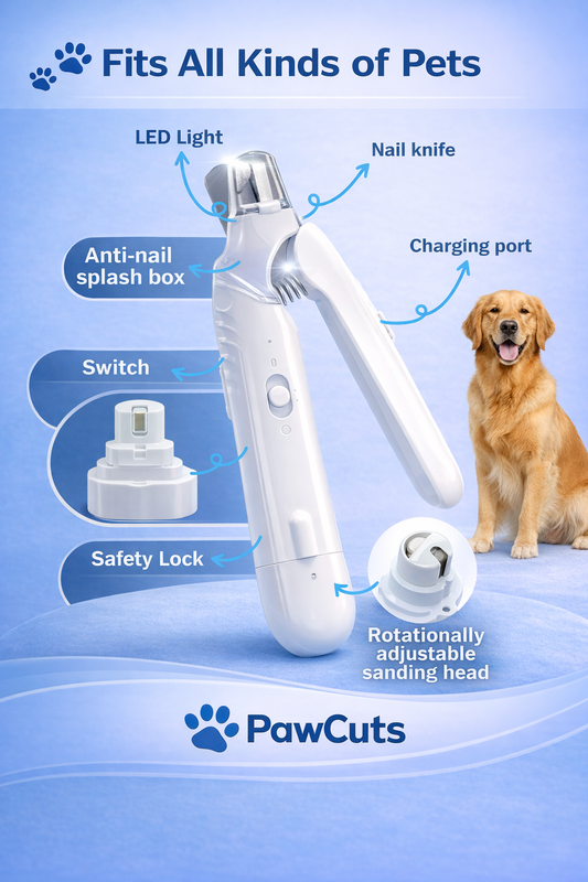 PawCuts Gentle Grooming Pet Nail Grinder & Clipper